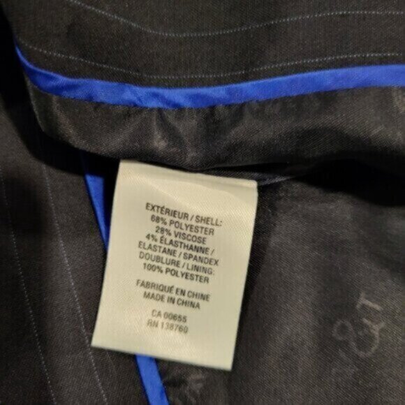 Blazer Sz 12 Blue Pinstripe Willow & Thread Women’s - Picture 8 of 10
